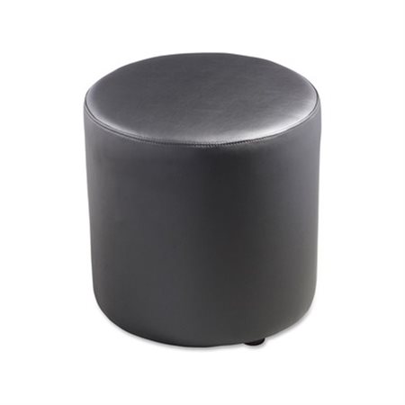 Pouf cylindrique en cuir