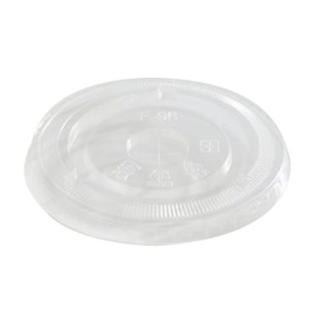 Couvercle compostable transparent pour verre froid avec trou Eco Guardian