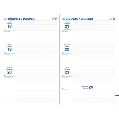 Hebdo Planning Zodiac Weekly Planner (2027) blue