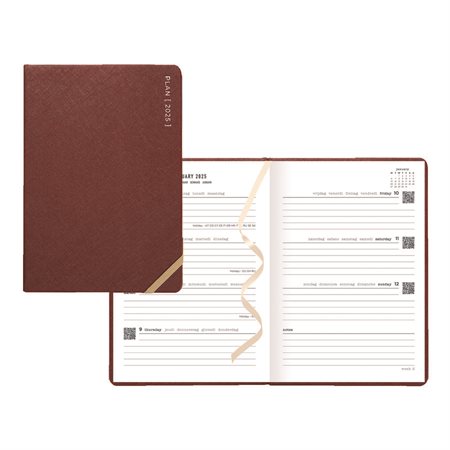 Serene Weekly/Monthly Planner (2027) burgundy