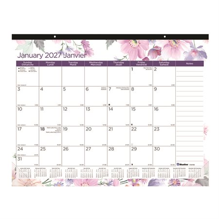 Calendrier sous-main mensuel Passion (2026)