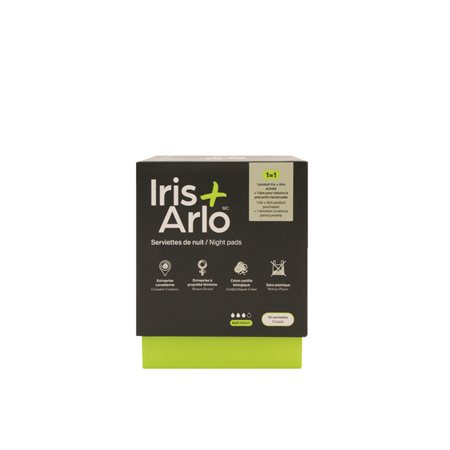 Serviettes de nuit 100 % coton biologique