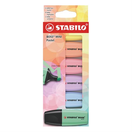 STABILO® BOSS® MINI Pastel Highlighters