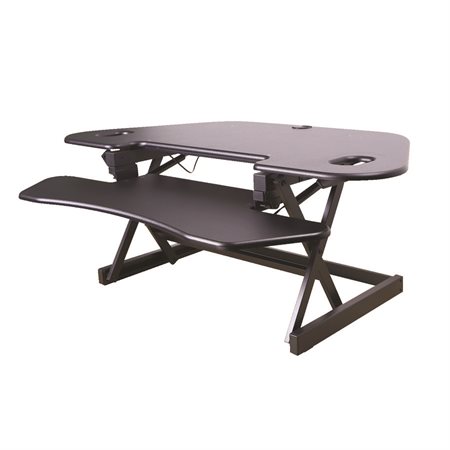 Rehausseur de bureau assis-debout en coin