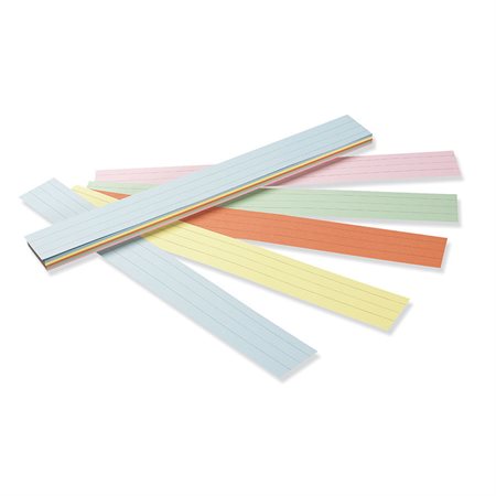 Sentence Strips Ruled Assorted Colours