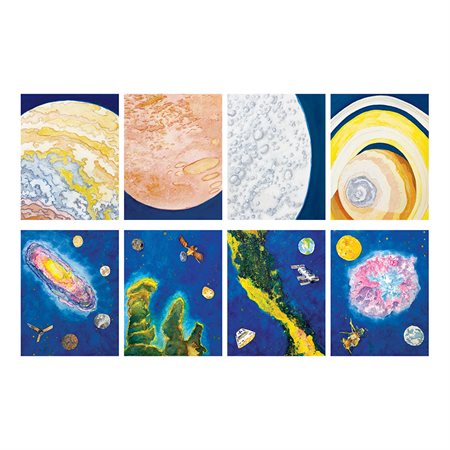 Papier sur le thème de l'espace