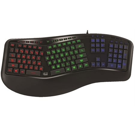 Clavier ergonomique rétroéclairé