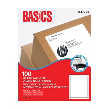Mailing Labels for Laser Printers