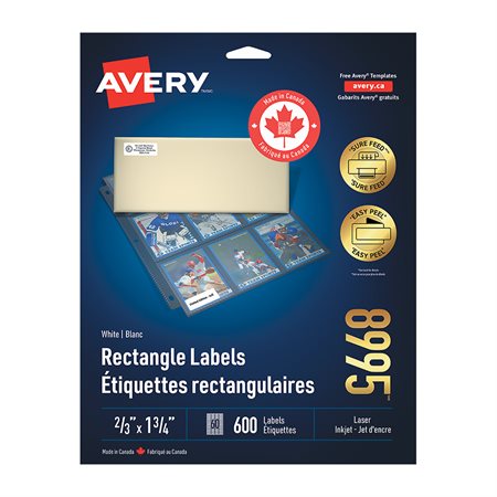 White Rectangle Labels