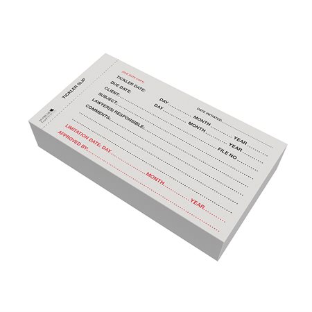 Legal Supplies Tickler Slips