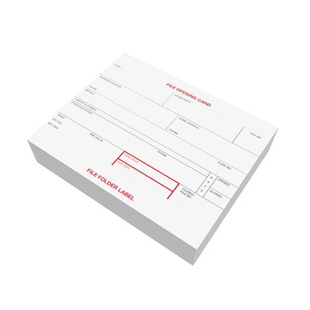 Legal Supplies File Opening Cards