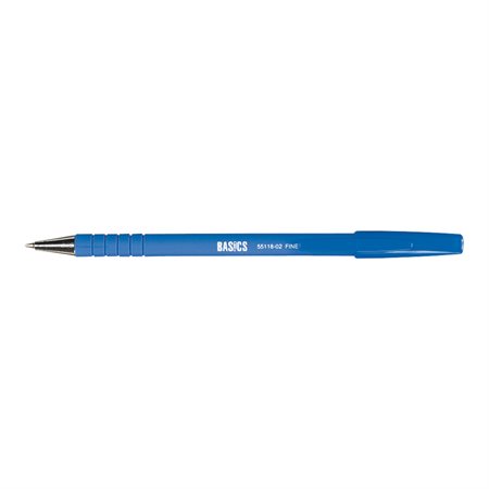 Stylo à bille à cylindre catoutchouté pointe fine