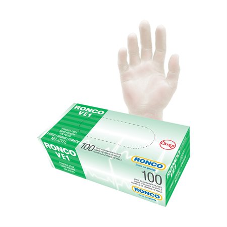 Gants d'examen en vinyle VE1