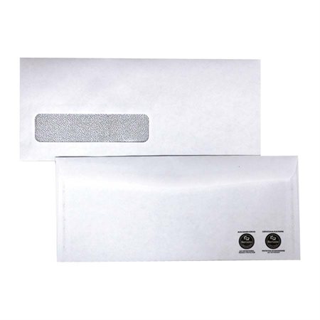 Enveloppes antimicrobiennes Supremex no 10 avec fenêtre et teinte intérieure