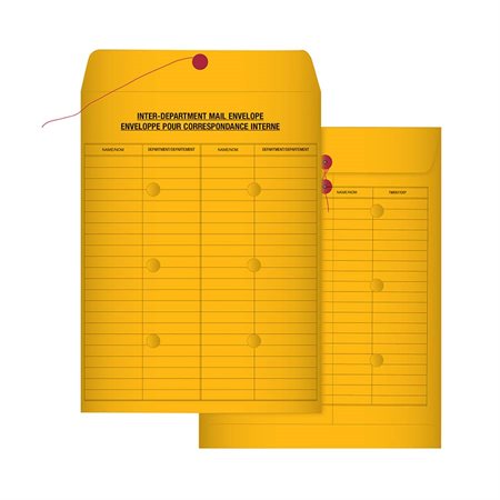 Enveloppes de courrier interne