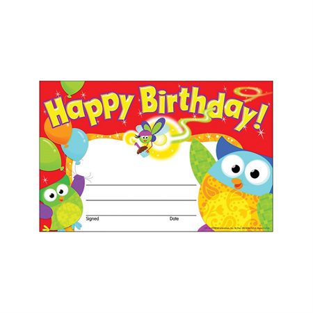 Recognition Awards Happy Birthday Owl-Stars!