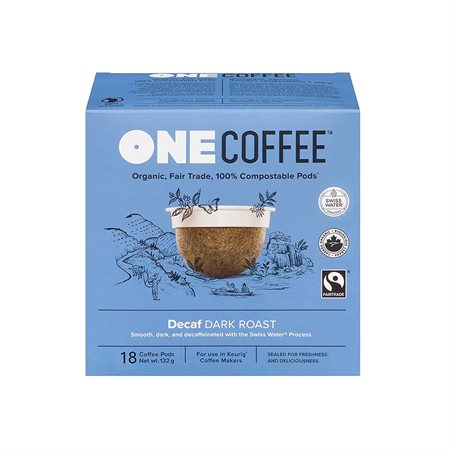 One Coffee décaféiné torréfaction foncée