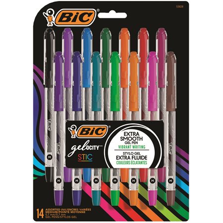BIC Gel-ocity Smooth Stic Gel Pens